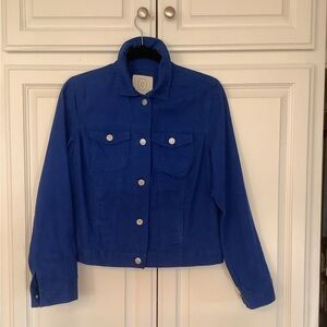 Relativity royal blue casual jacket, size small
